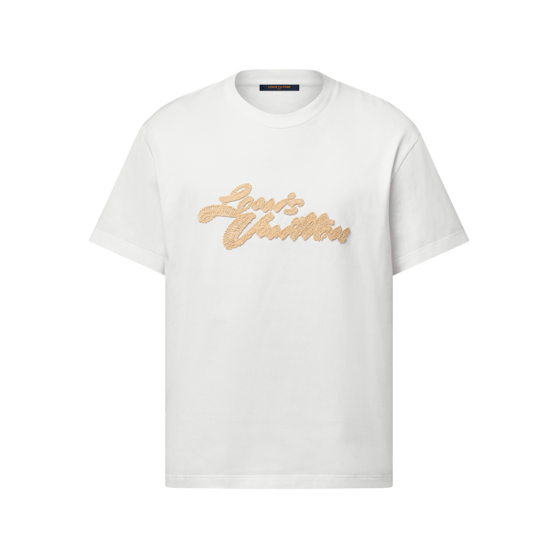 Camiseta com Assinatura Bordada - Ready-to-Wear | LOUIS VUITTON ®